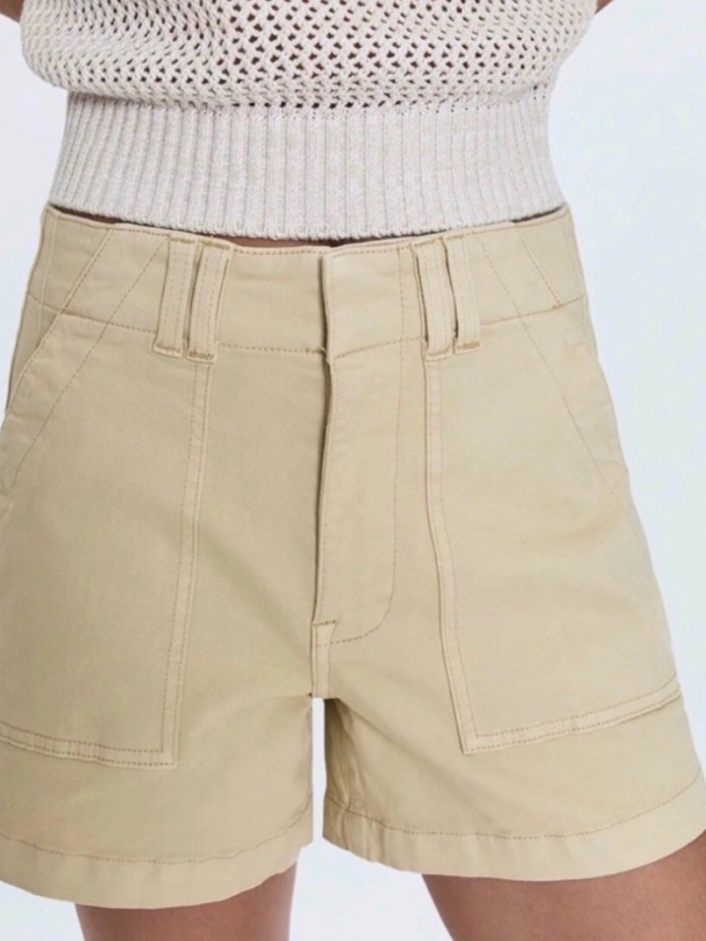 Pistols Marissa High Rise Custard Yellow Denim Shorts, Sz33, NWT